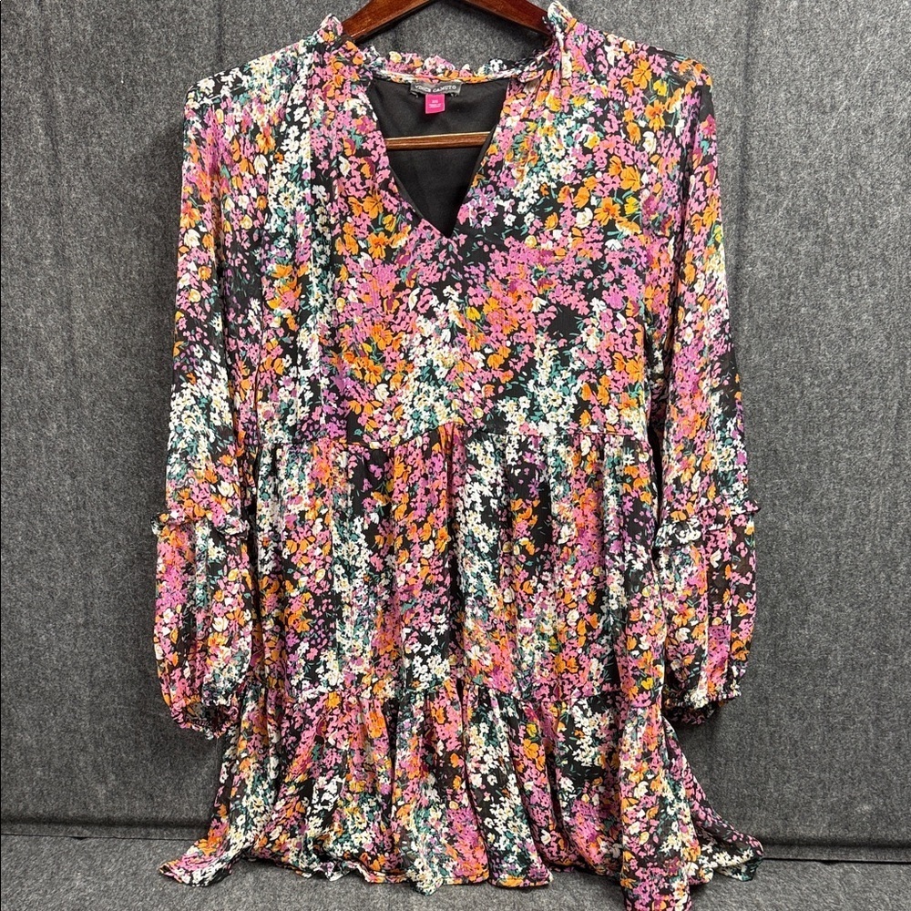 Vince Camuto Multicolor Floral Midi Dress